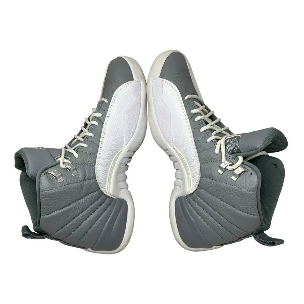 Nike Air Jordan 12 Sneakers Mens 9.5 Gray Retro Stealth Basketball CT8013-015‎